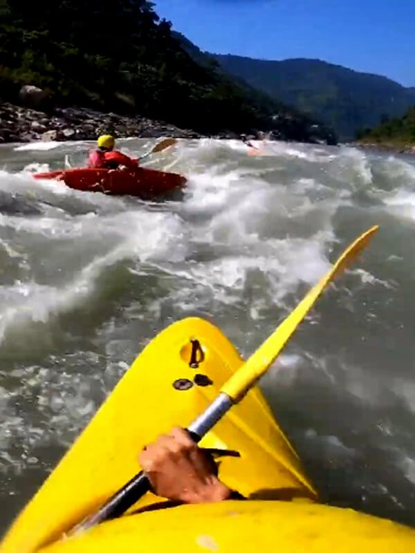 kayaking in trisuli triver