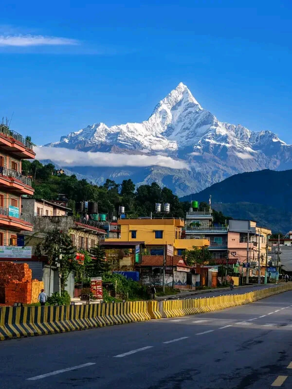 Fishtail mount view from pokhara
