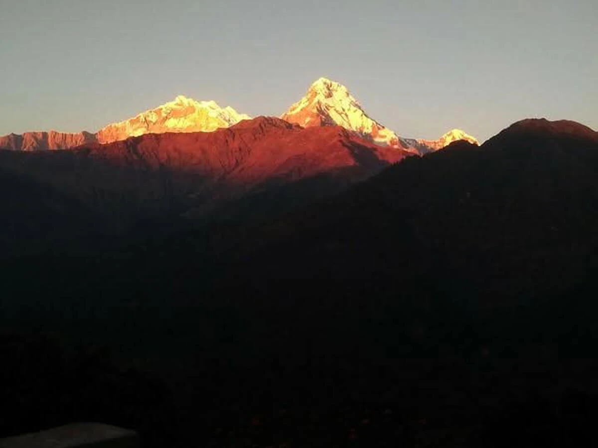 Annapurna mountain from poon hill