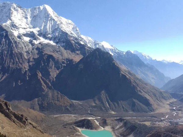 Birendra Lake and Manaslu mountain